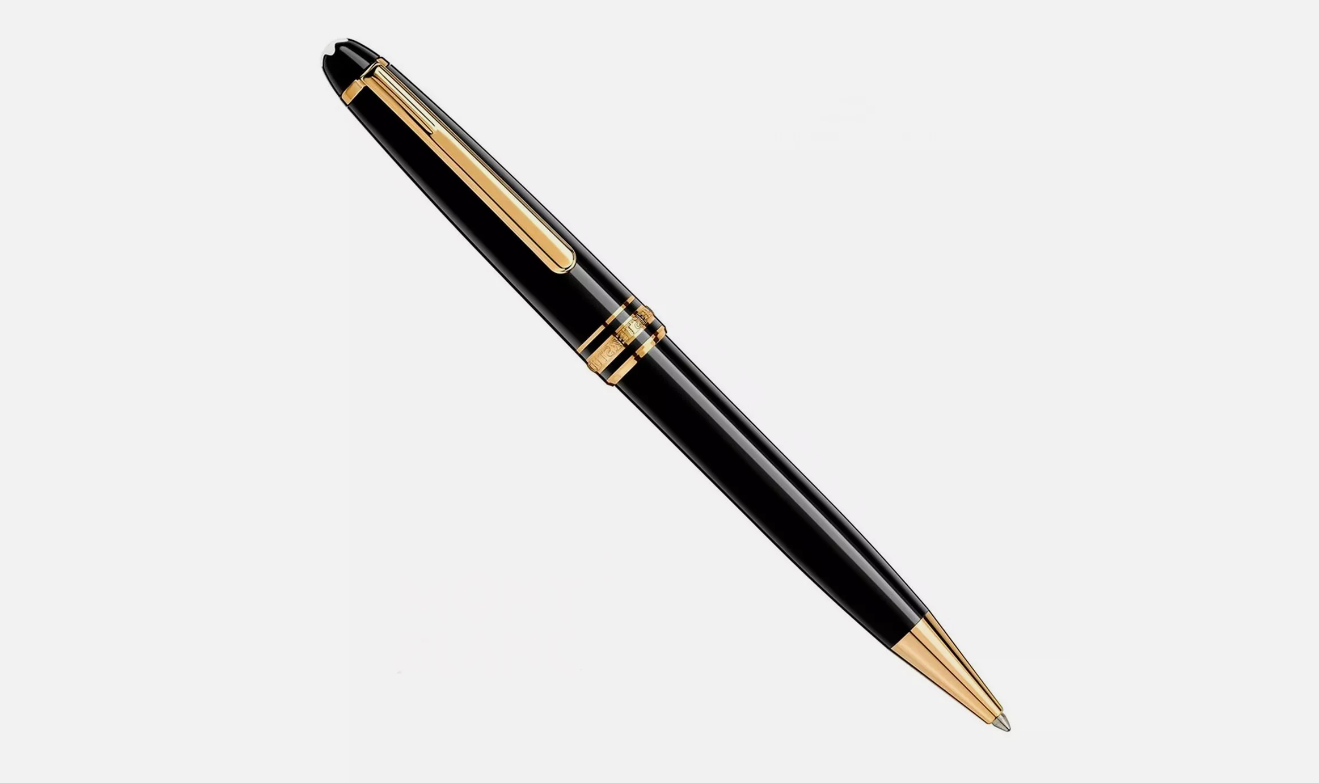 Montblanc Meisterstuck Classique Ballpoint Pen Gold 164 .Unique Gifts.