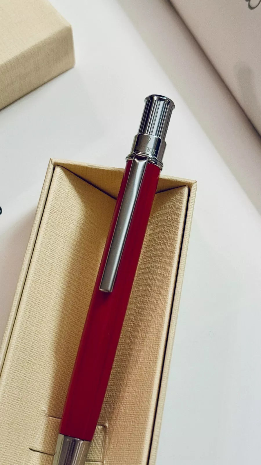 Rolex Red Submariner Oyster Ballpoint Pen – New in Box Luxury Advertising Gift