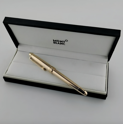 NEW Montblanc Meisterstück 163 Full Gold Special Edition Rollerball Pen – Luxury Writing