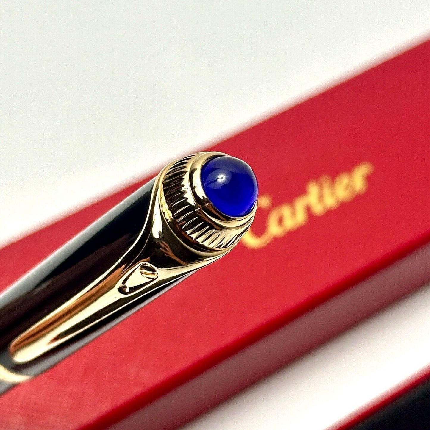 Cartier Black & Gold Executive Rollerball Pen – Rare VIP Luxury Gift-Limited Edition