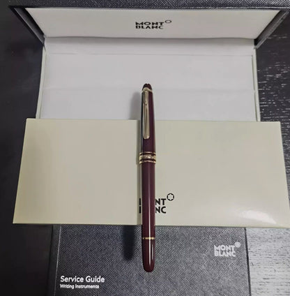 NEW Montblanc Meisterstück Classique 163R Red Rollerball Pen – Gold Trim | Luxury Writing Instrument