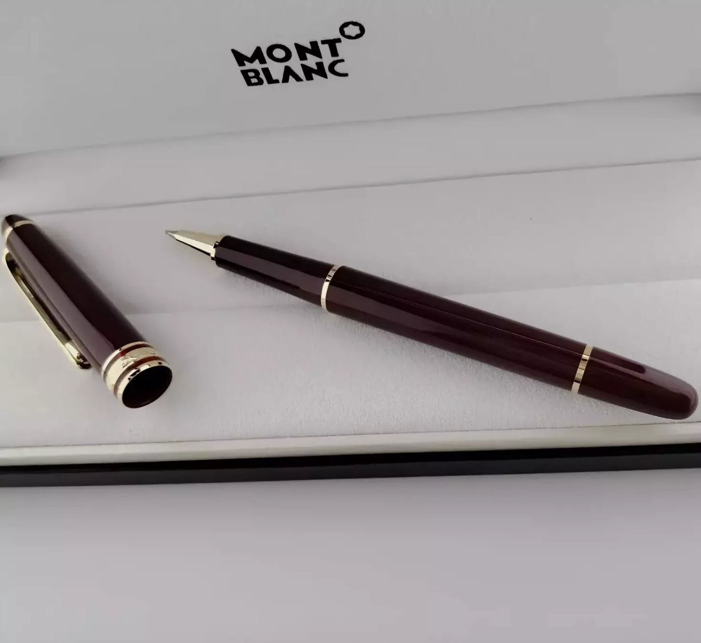 NEW Montblanc Meisterstück Classique 163R Red Rollerball Pen – Gold Trim | Luxury Writing Instrument